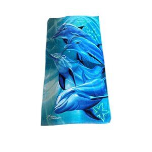 Island Gear Michael‎ Searle Blue Dolphin Beach Towel